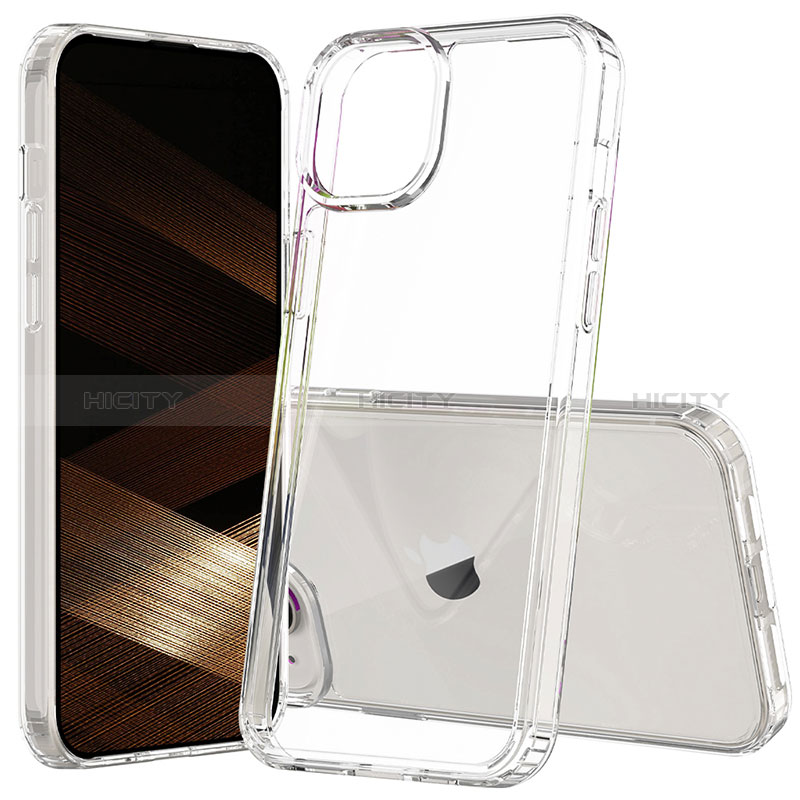 Carcasa Bumper Funda Silicona Transparente 360 Grados ZJ1 para Apple iPhone 15 Plus