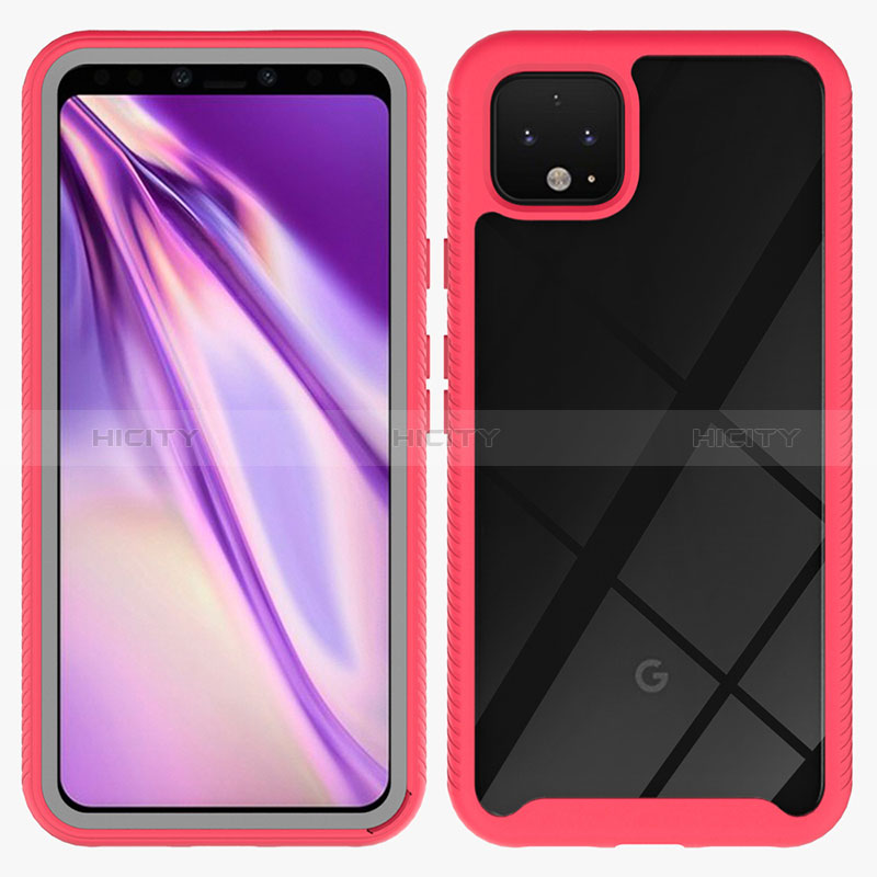 Carcasa Bumper Funda Silicona Transparente 360 Grados ZJ1 para Google Pixel 4 XL