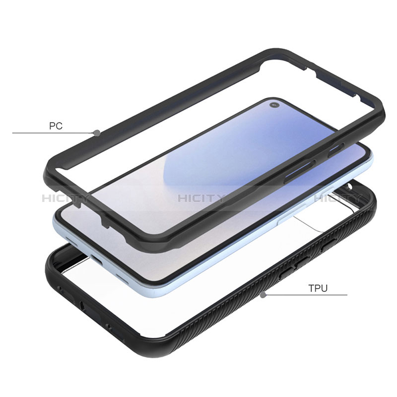 Carcasa Bumper Funda Silicona Transparente 360 Grados ZJ1 para Google Pixel 4a 5G