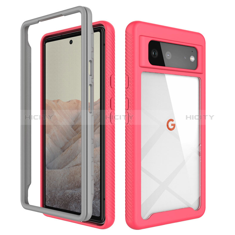 Carcasa Bumper Funda Silicona Transparente 360 Grados ZJ1 para Google Pixel 6 5G