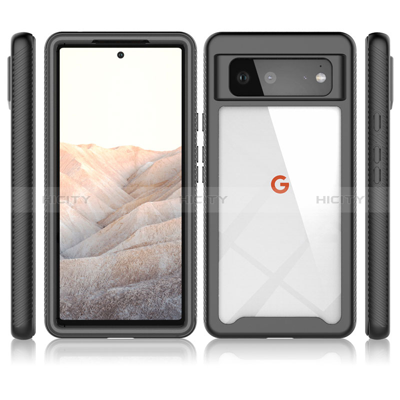 Carcasa Bumper Funda Silicona Transparente 360 Grados ZJ1 para Google Pixel 6 5G