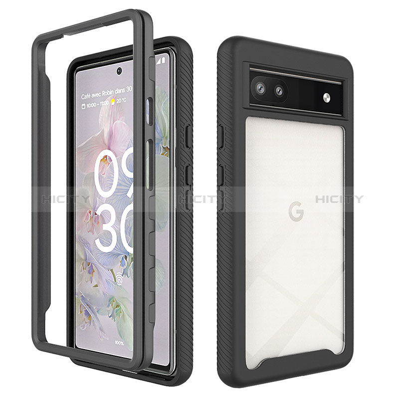 Carcasa Bumper Funda Silicona Transparente 360 Grados ZJ1 para Google Pixel 6a 5G