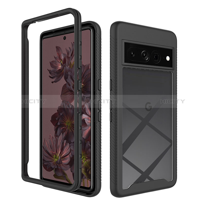 Carcasa Bumper Funda Silicona Transparente 360 Grados ZJ1 para Google Pixel 7 Pro 5G