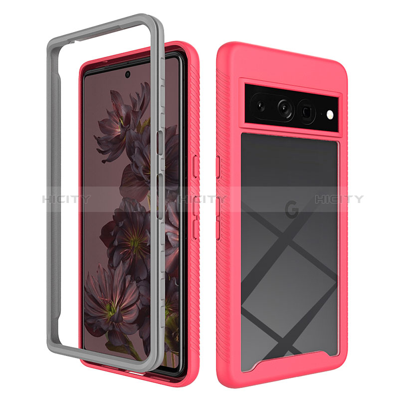 Carcasa Bumper Funda Silicona Transparente 360 Grados ZJ1 para Google Pixel 7 Pro 5G