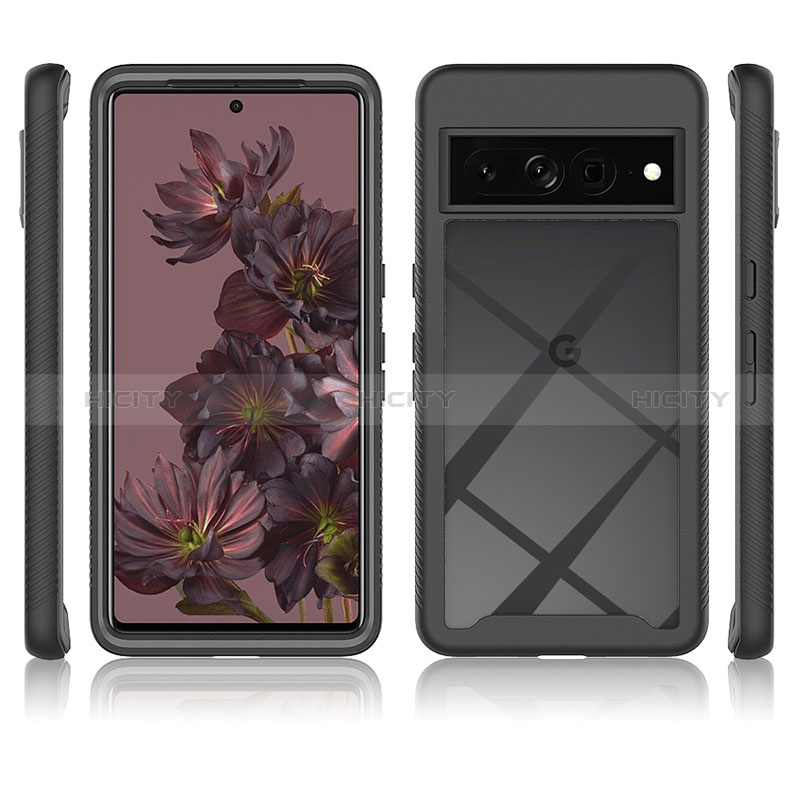 Carcasa Bumper Funda Silicona Transparente 360 Grados ZJ1 para Google Pixel 7 Pro 5G