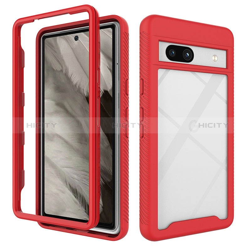 Carcasa Bumper Funda Silicona Transparente 360 Grados ZJ1 para Google Pixel 7a 5G