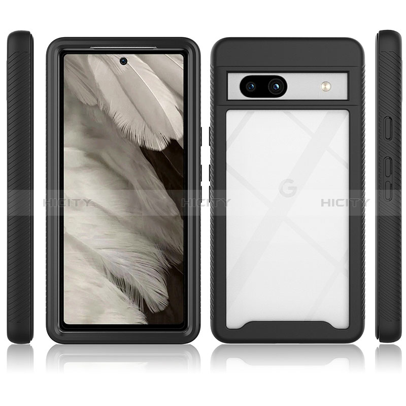 Carcasa Bumper Funda Silicona Transparente 360 Grados ZJ1 para Google Pixel 7a 5G