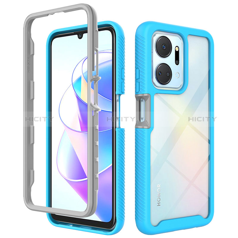 Carcasa Bumper Funda Silicona Transparente 360 Grados ZJ1 para Huawei Honor X7a