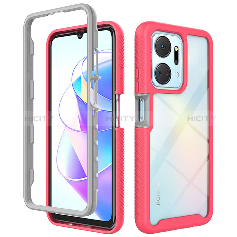 Carcasa Bumper Funda Silicona Transparente 360 Grados ZJ1 para Huawei Honor X7a