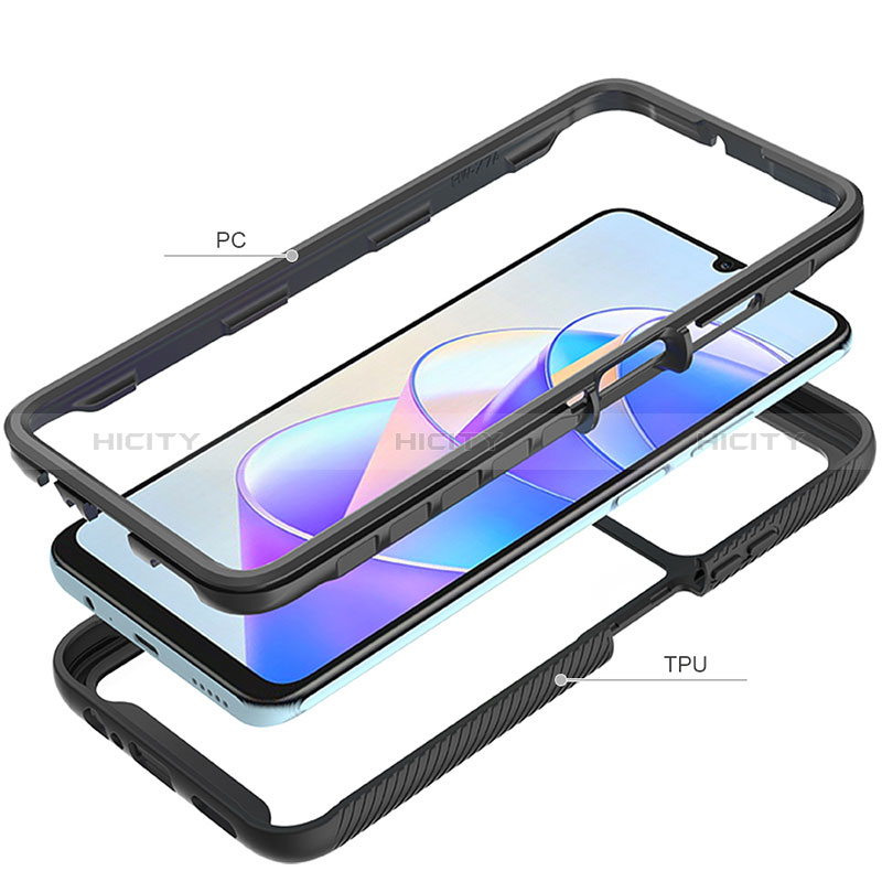 Carcasa Bumper Funda Silicona Transparente 360 Grados ZJ1 para Huawei Honor X7a