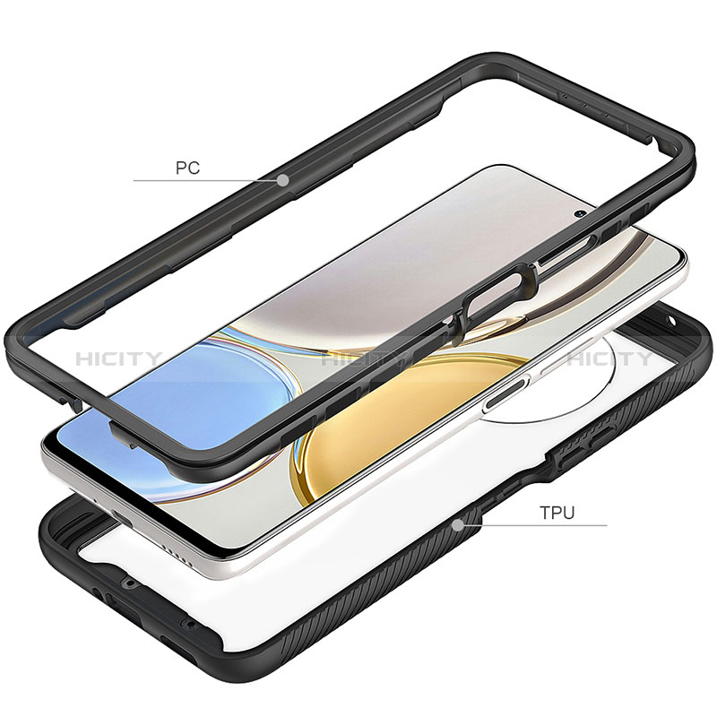 Carcasa Bumper Funda Silicona Transparente 360 Grados ZJ1 para Huawei Honor X9 4G