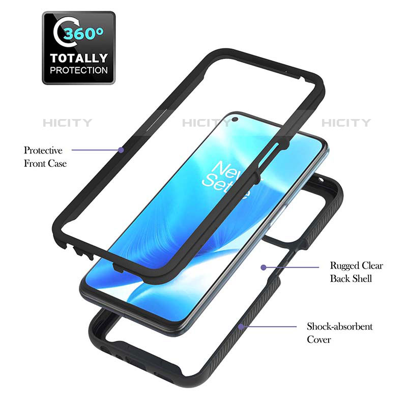 Carcasa Bumper Funda Silicona Transparente 360 Grados ZJ1 para OnePlus Nord N200 5G