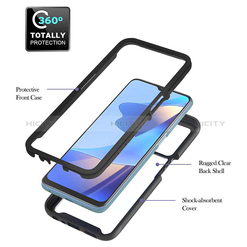 Carcasa Bumper Funda Silicona Transparente 360 Grados ZJ1 para Oppo A16