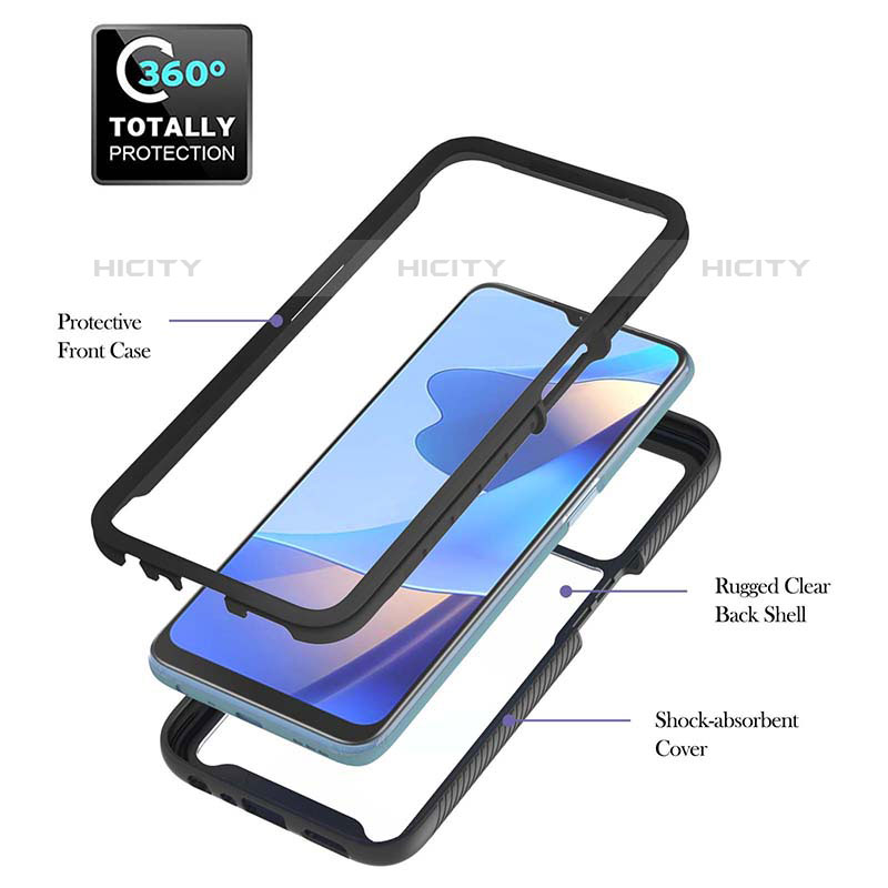 Carcasa Bumper Funda Silicona Transparente 360 Grados ZJ1 para Oppo A16s