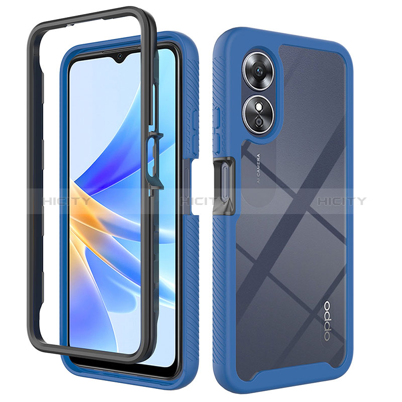 Carcasa Bumper Funda Silicona Transparente 360 Grados ZJ1 para Oppo A17