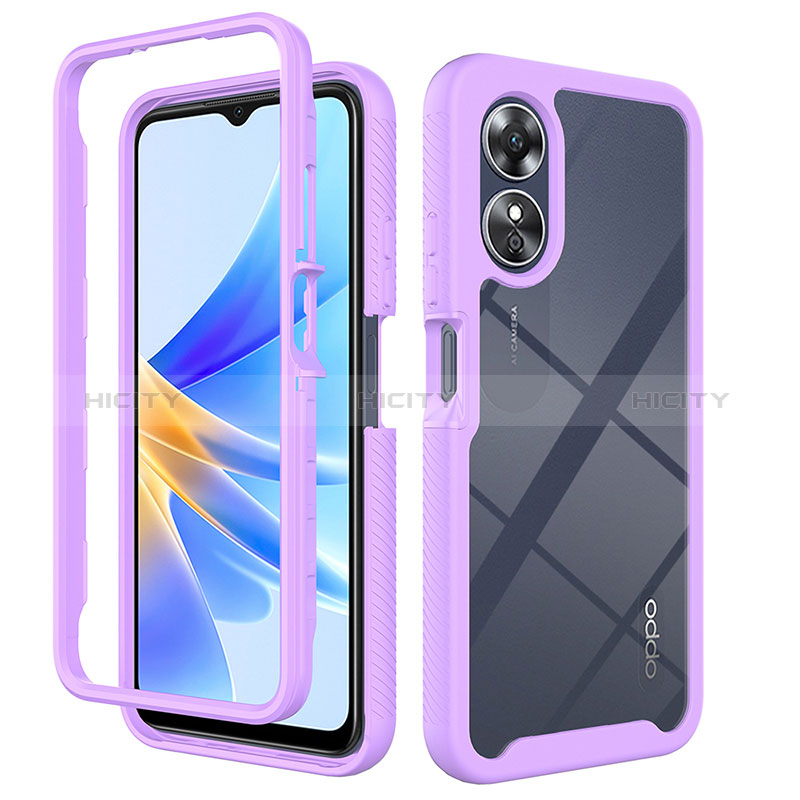 Carcasa Bumper Funda Silicona Transparente 360 Grados ZJ1 para Oppo A17