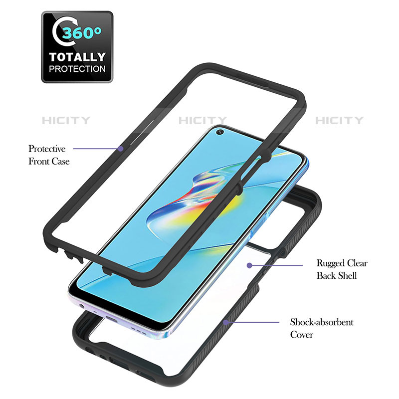 Carcasa Bumper Funda Silicona Transparente 360 Grados ZJ1 para Oppo A54 4G