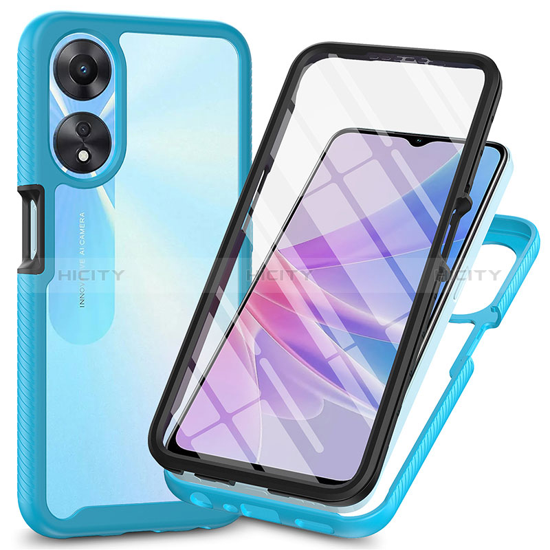 Carcasa Bumper Funda Silicona Transparente 360 Grados ZJ1 para Oppo A58 5G