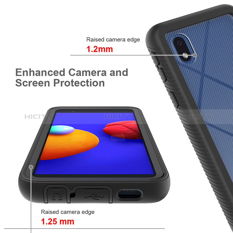 Carcasa Bumper Funda Silicona Transparente 360 Grados ZJ1 para Samsung Galaxy A01 Core
