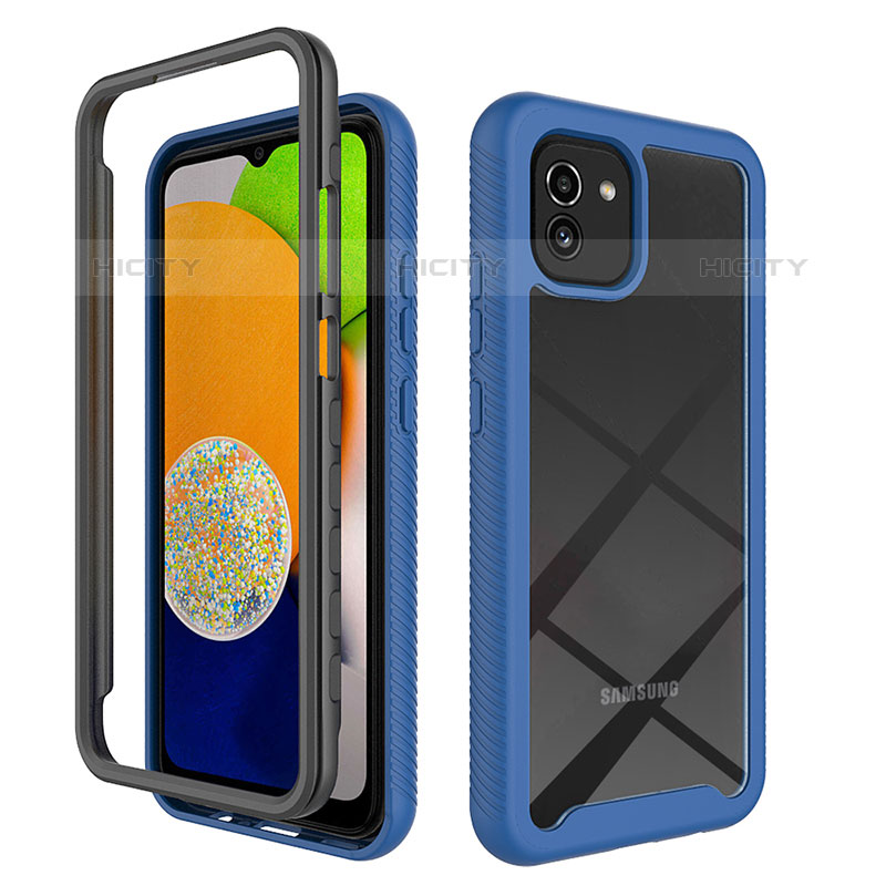 Carcasa Bumper Funda Silicona Transparente 360 Grados ZJ1 para Samsung Galaxy A03