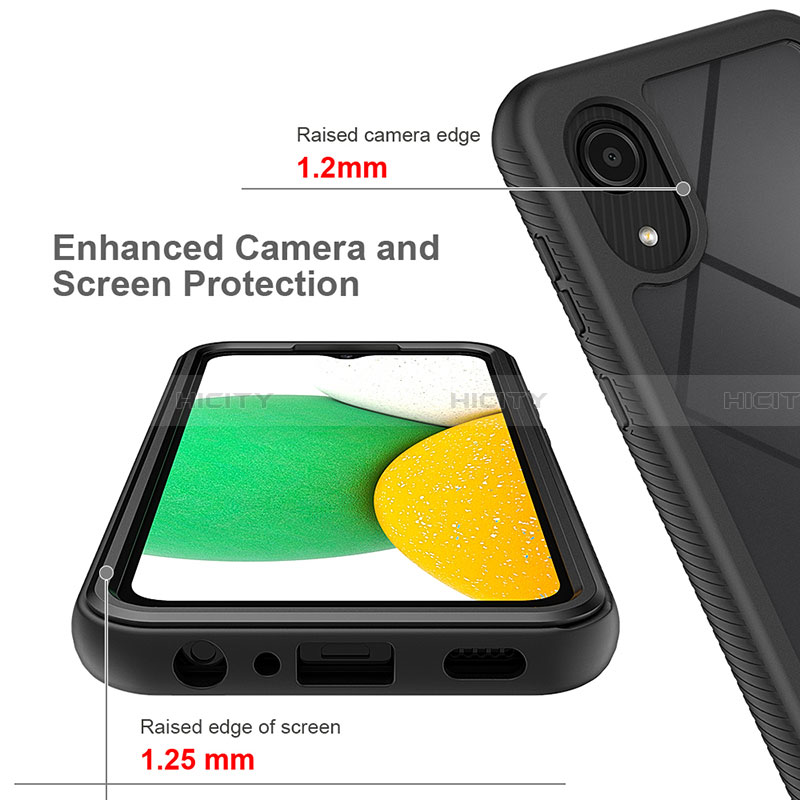 Carcasa Bumper Funda Silicona Transparente 360 Grados ZJ1 para Samsung Galaxy A03 Core