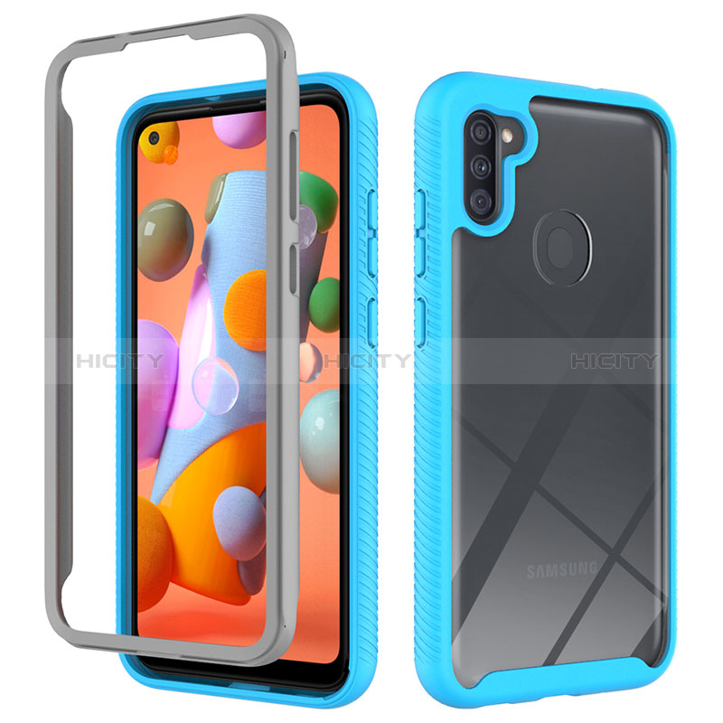 Carcasa Bumper Funda Silicona Transparente 360 Grados ZJ1 para Samsung Galaxy A11