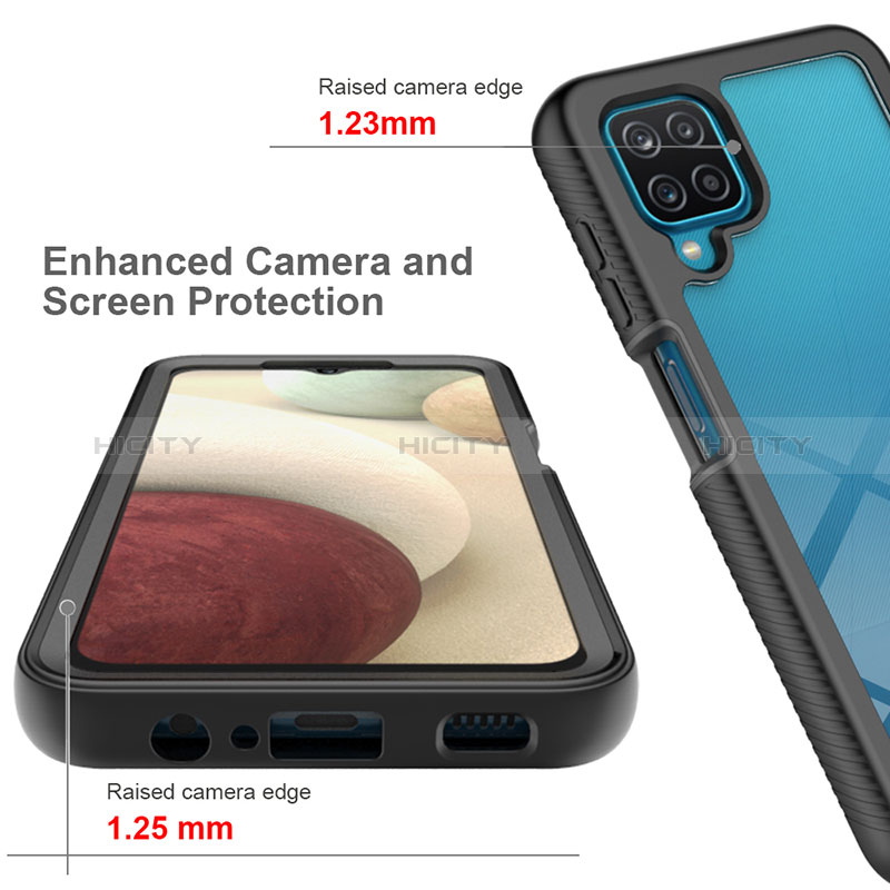 Carcasa Bumper Funda Silicona Transparente 360 Grados ZJ1 para Samsung Galaxy A12 5G