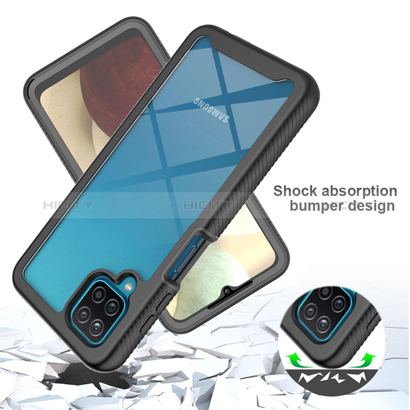 Carcasa Bumper Funda Silicona Transparente 360 Grados ZJ1 para Samsung Galaxy A12 Nacho