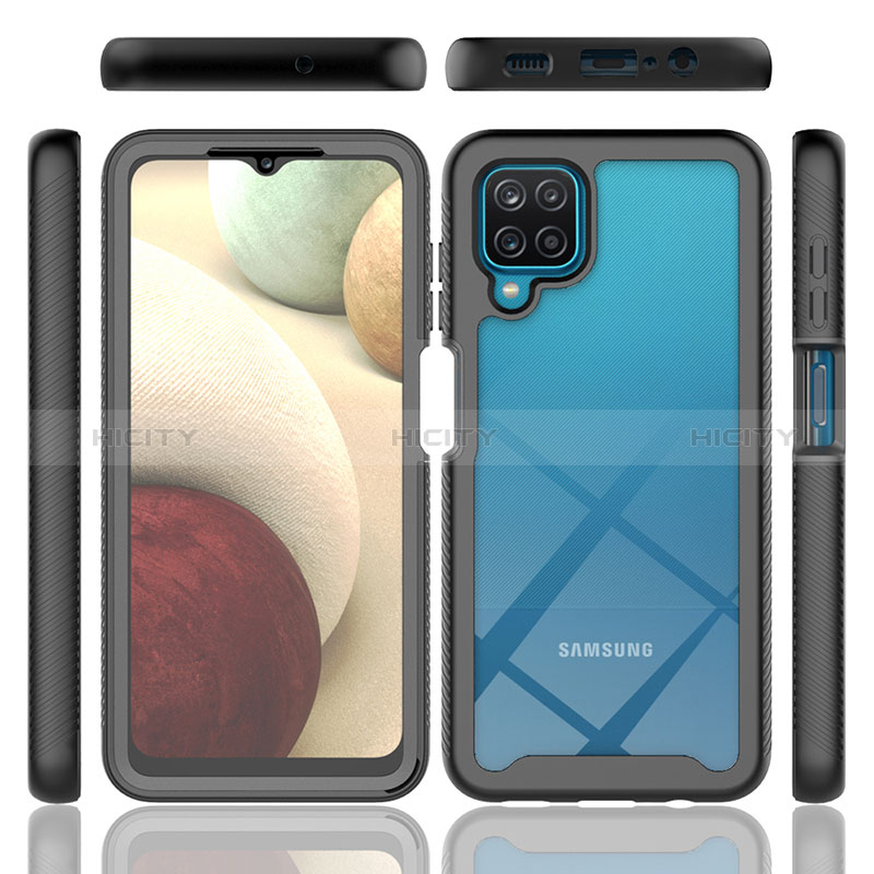 Carcasa Bumper Funda Silicona Transparente 360 Grados ZJ1 para Samsung Galaxy A12 Nacho