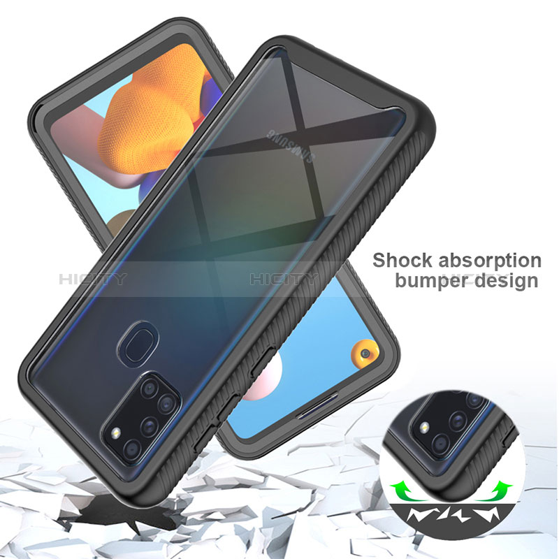 Carcasa Bumper Funda Silicona Transparente 360 Grados ZJ1 para Samsung Galaxy A21s