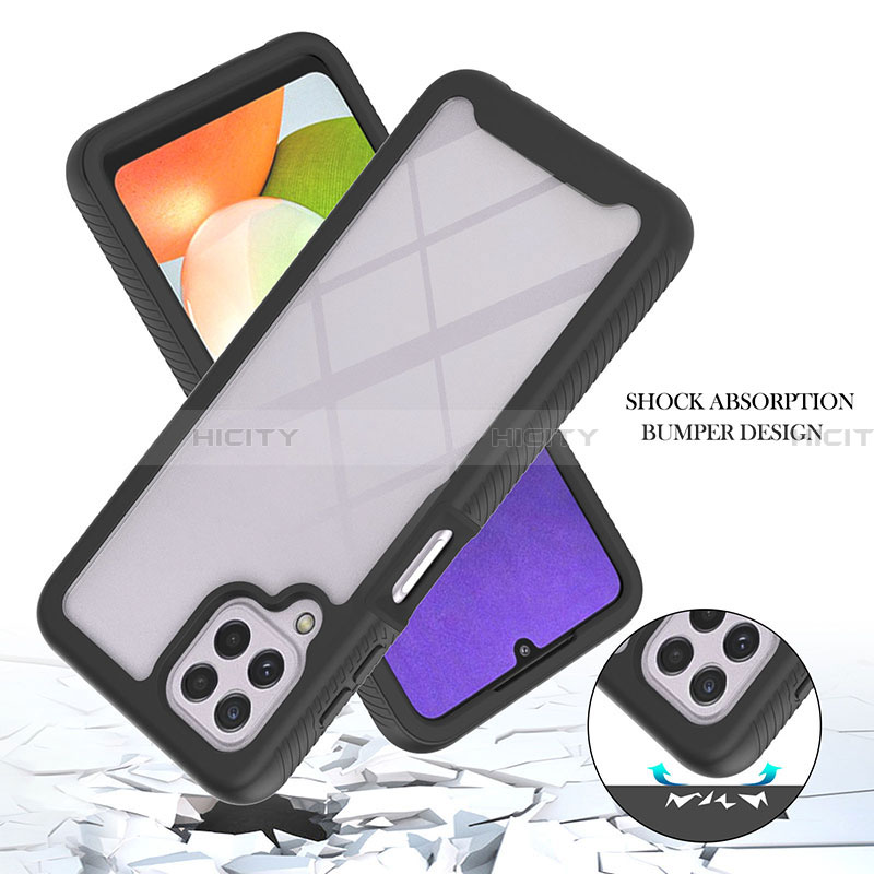 Carcasa Bumper Funda Silicona Transparente 360 Grados ZJ1 para Samsung Galaxy A22 4G