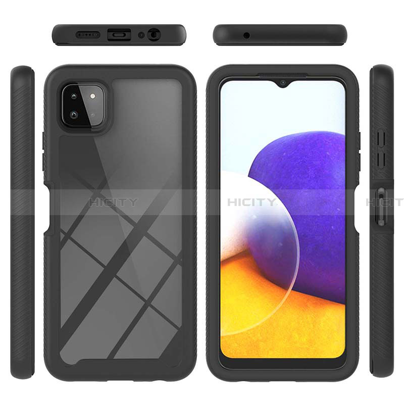 Carcasa Bumper Funda Silicona Transparente 360 Grados ZJ1 para Samsung Galaxy A22 5G