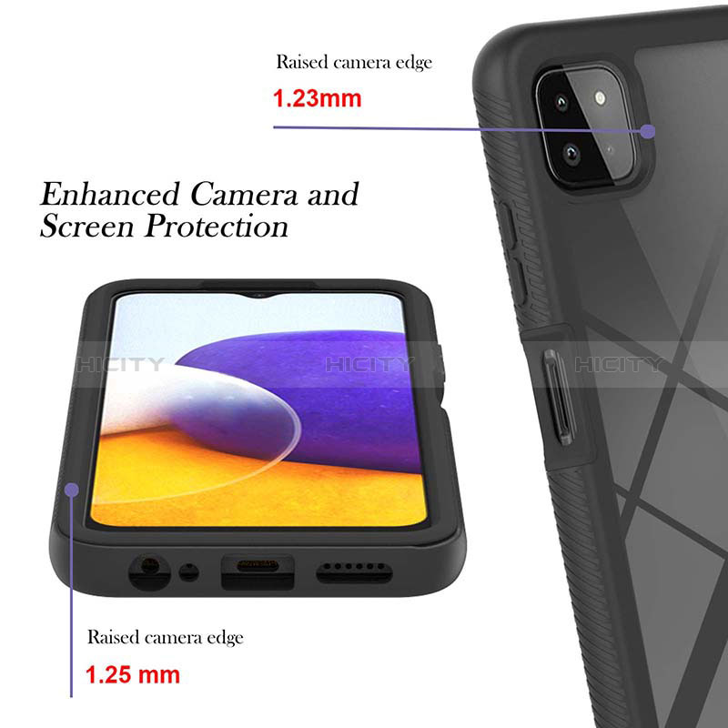 Carcasa Bumper Funda Silicona Transparente 360 Grados ZJ1 para Samsung Galaxy A22s 5G