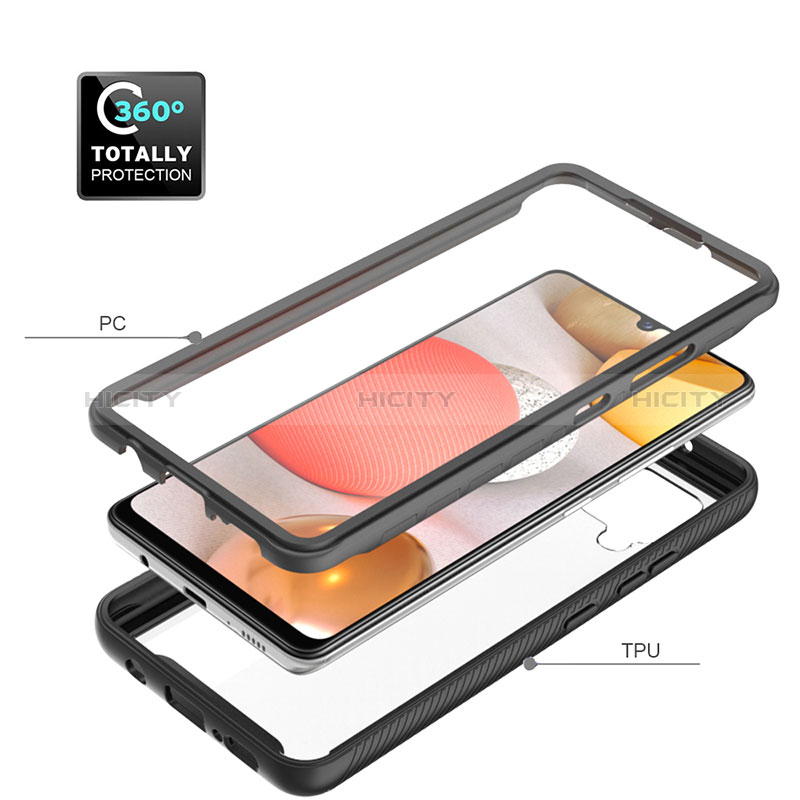 Carcasa Bumper Funda Silicona Transparente 360 Grados ZJ1 para Samsung Galaxy A42 5G