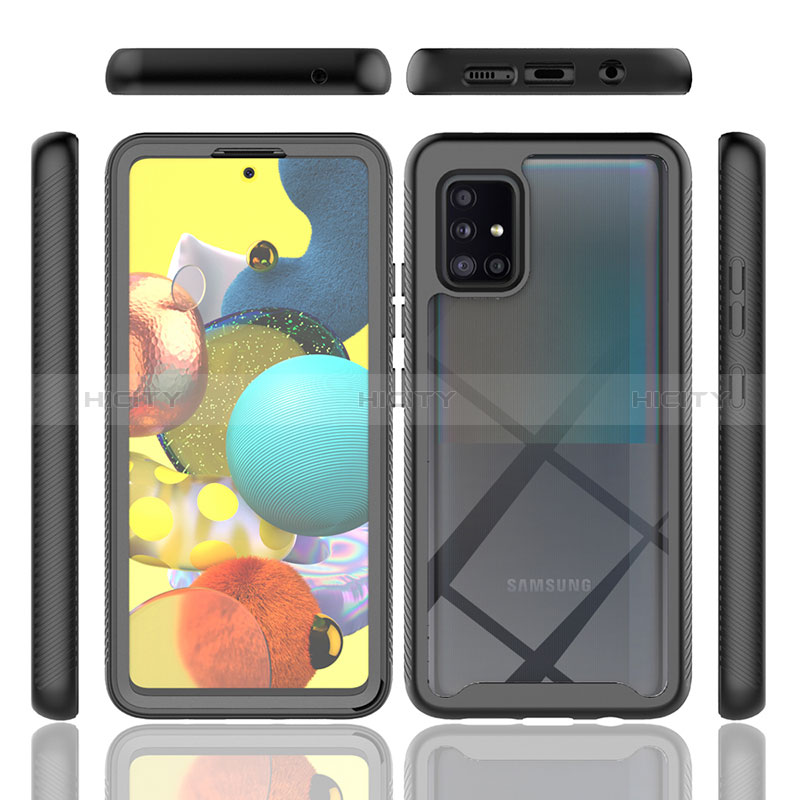 Carcasa Bumper Funda Silicona Transparente 360 Grados ZJ1 para Samsung Galaxy A51 4G