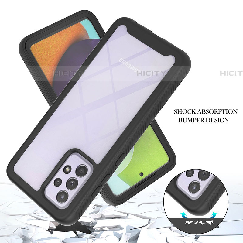 Carcasa Bumper Funda Silicona Transparente 360 Grados ZJ1 para Samsung Galaxy A52 4G