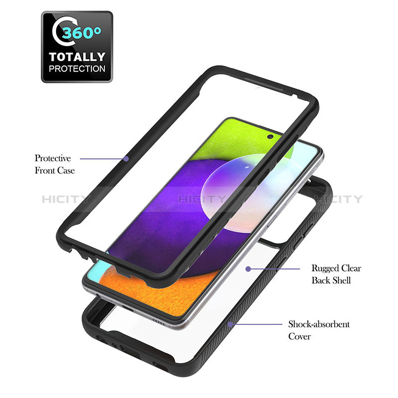 Carcasa Bumper Funda Silicona Transparente 360 Grados ZJ1 para Samsung Galaxy A52s 5G