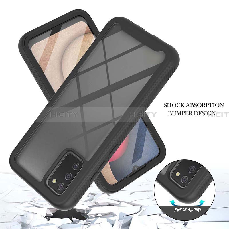 Carcasa Bumper Funda Silicona Transparente 360 Grados ZJ1 para Samsung Galaxy F02S SM-E025F