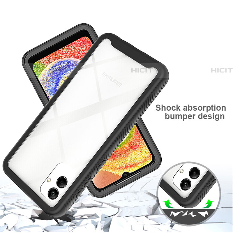 Carcasa Bumper Funda Silicona Transparente 360 Grados ZJ1 para Samsung Galaxy F04