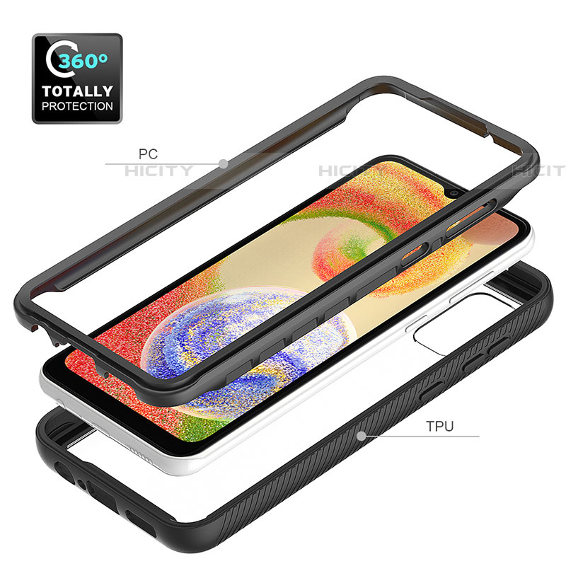 Carcasa Bumper Funda Silicona Transparente 360 Grados ZJ1 para Samsung Galaxy F04