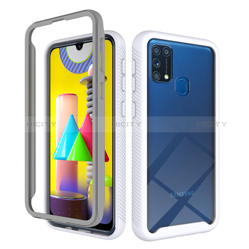 Carcasa Bumper Funda Silicona Transparente 360 Grados ZJ1 para Samsung Galaxy M21s