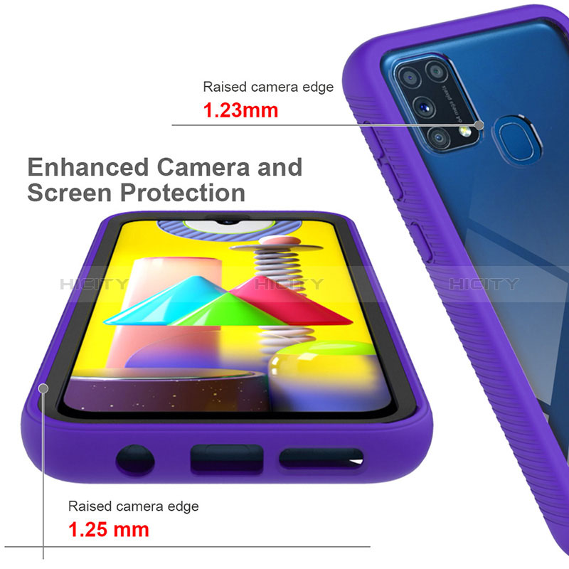 Carcasa Bumper Funda Silicona Transparente 360 Grados ZJ1 para Samsung Galaxy M31 Prime Edition