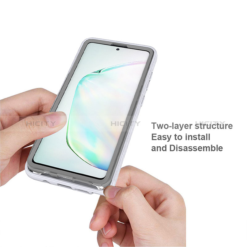Carcasa Bumper Funda Silicona Transparente 360 Grados ZJ1 para Samsung Galaxy M60s