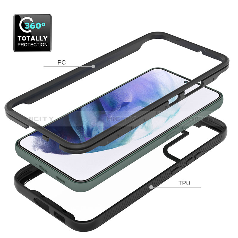 Carcasa Bumper Funda Silicona Transparente 360 Grados ZJ1 para Samsung Galaxy S22 5G