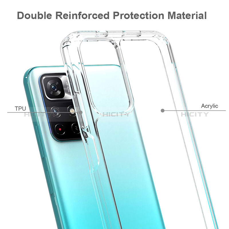 Carcasa Bumper Funda Silicona Transparente 360 Grados ZJ1 para Xiaomi Poco M4 Pro 5G