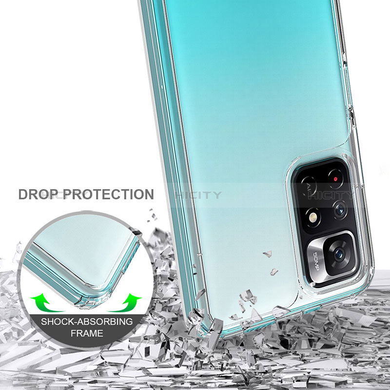 Carcasa Bumper Funda Silicona Transparente 360 Grados ZJ1 para Xiaomi Redmi Note 11S 5G