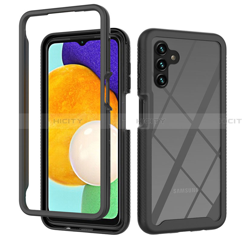 Carcasa Bumper Funda Silicona Transparente 360 Grados ZJ2 para Samsung Galaxy A13 5G Negro