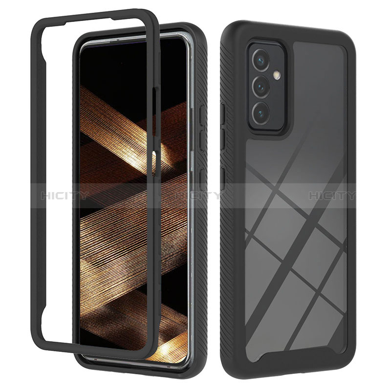 Carcasa Bumper Funda Silicona Transparente 360 Grados ZJ2 para Samsung Galaxy A15 LTE Negro