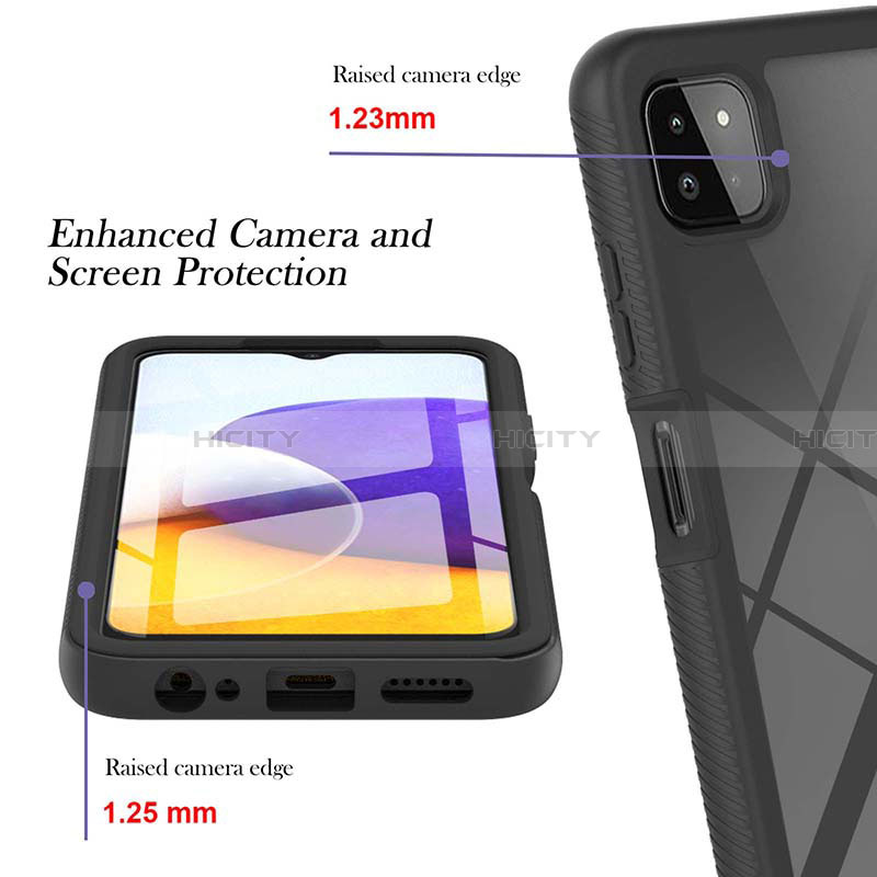Carcasa Bumper Funda Silicona Transparente 360 Grados ZJ2 para Samsung Galaxy A22 5G