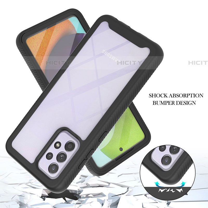 Carcasa Bumper Funda Silicona Transparente 360 Grados ZJ2 para Samsung Galaxy A52 4G